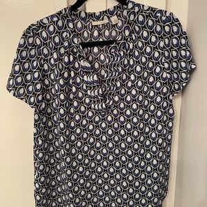 Halogen Blouse - Various Blues - Size Medium